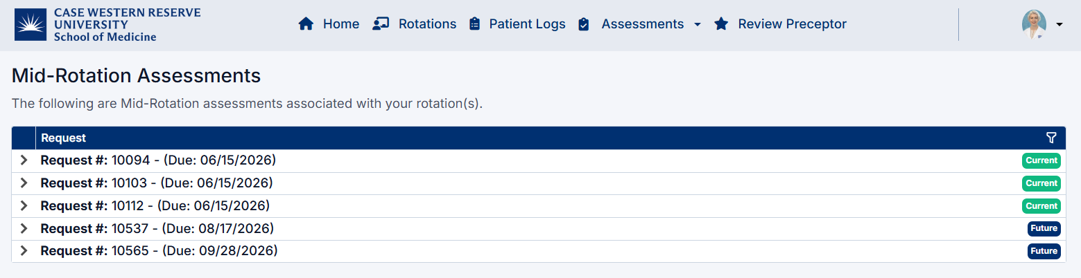 Mid Rotation Dashboard